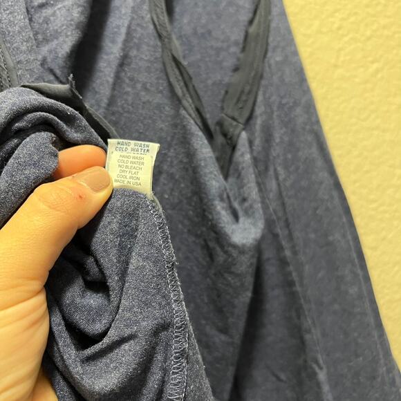 Only Hearts Helena Stuart Tank Top Navy Blue Scoop Neck Racerback Sz M - Picture 8 of 8